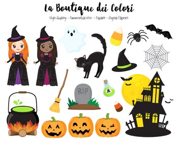 Spooky clipart small. Halloween png cute clip