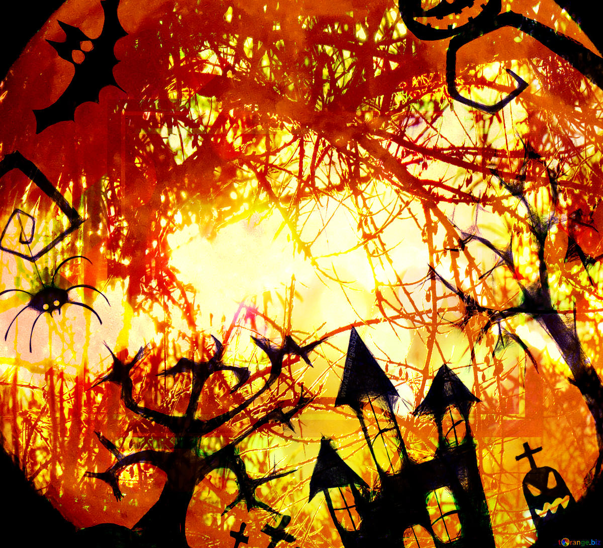 spooky clipart spooky forest