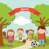 sports clipart children's