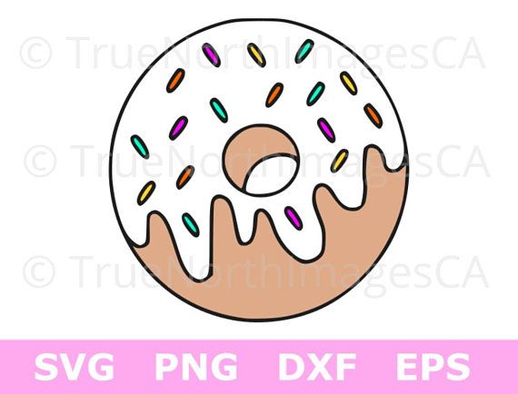 Sprinkles clipart svg. Donut vector png 