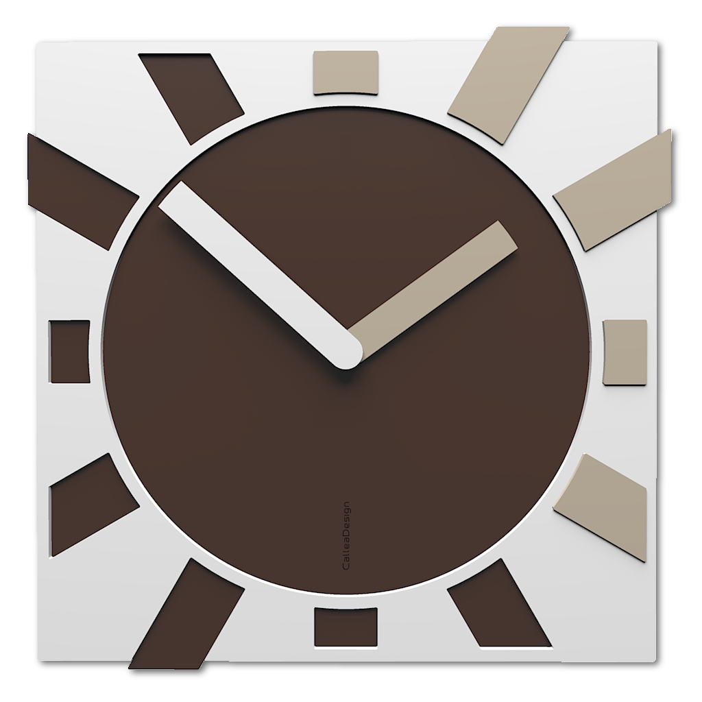 square clipart brown clock