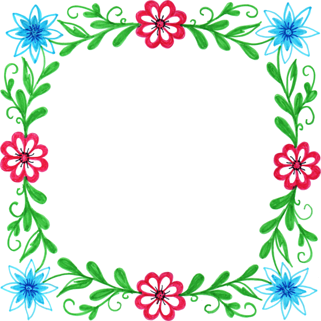 Free Free 229 Square Flower Frame Svg SVG PNG EPS DXF File