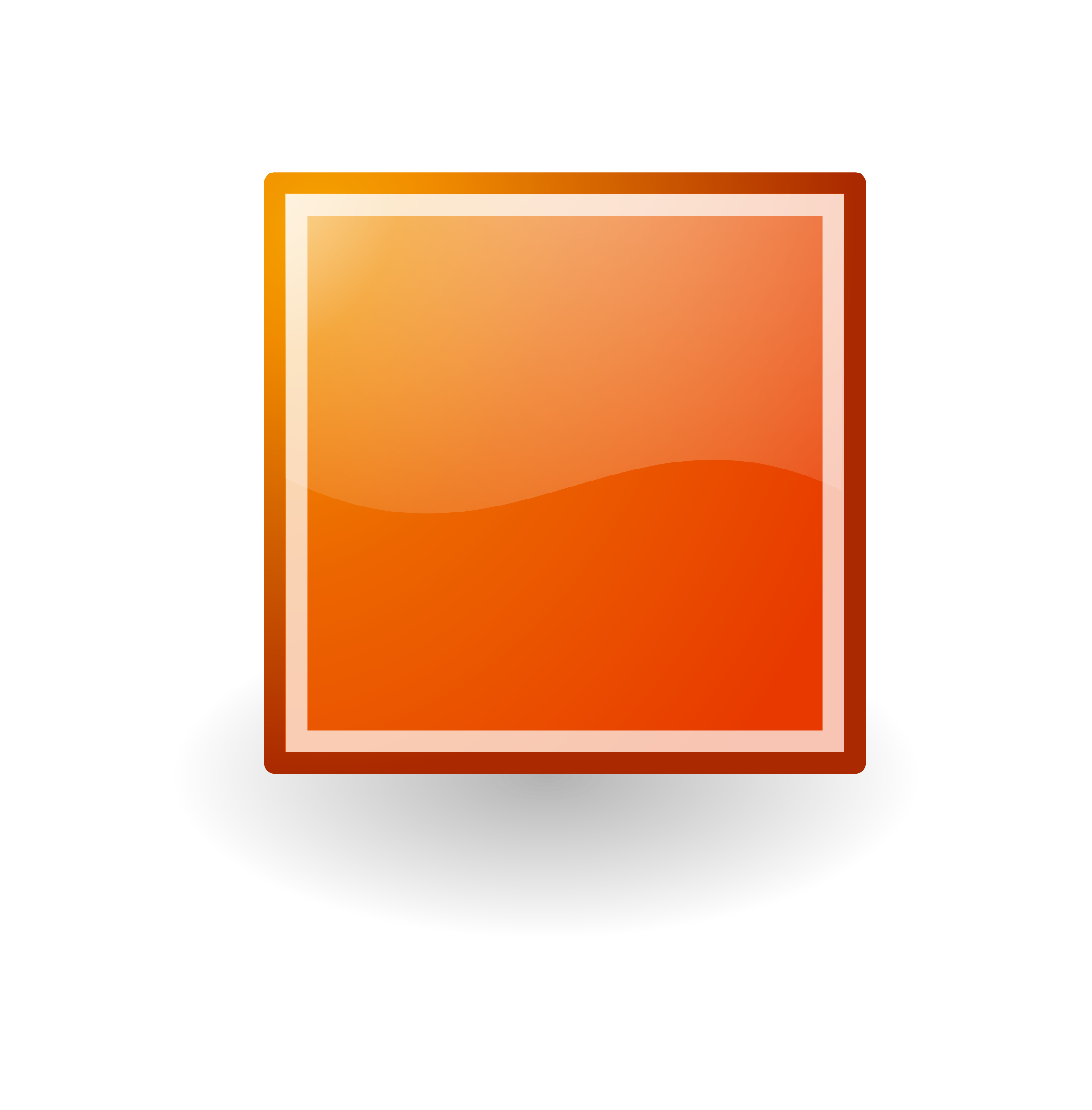 Square clipart orange. Stop button tango style