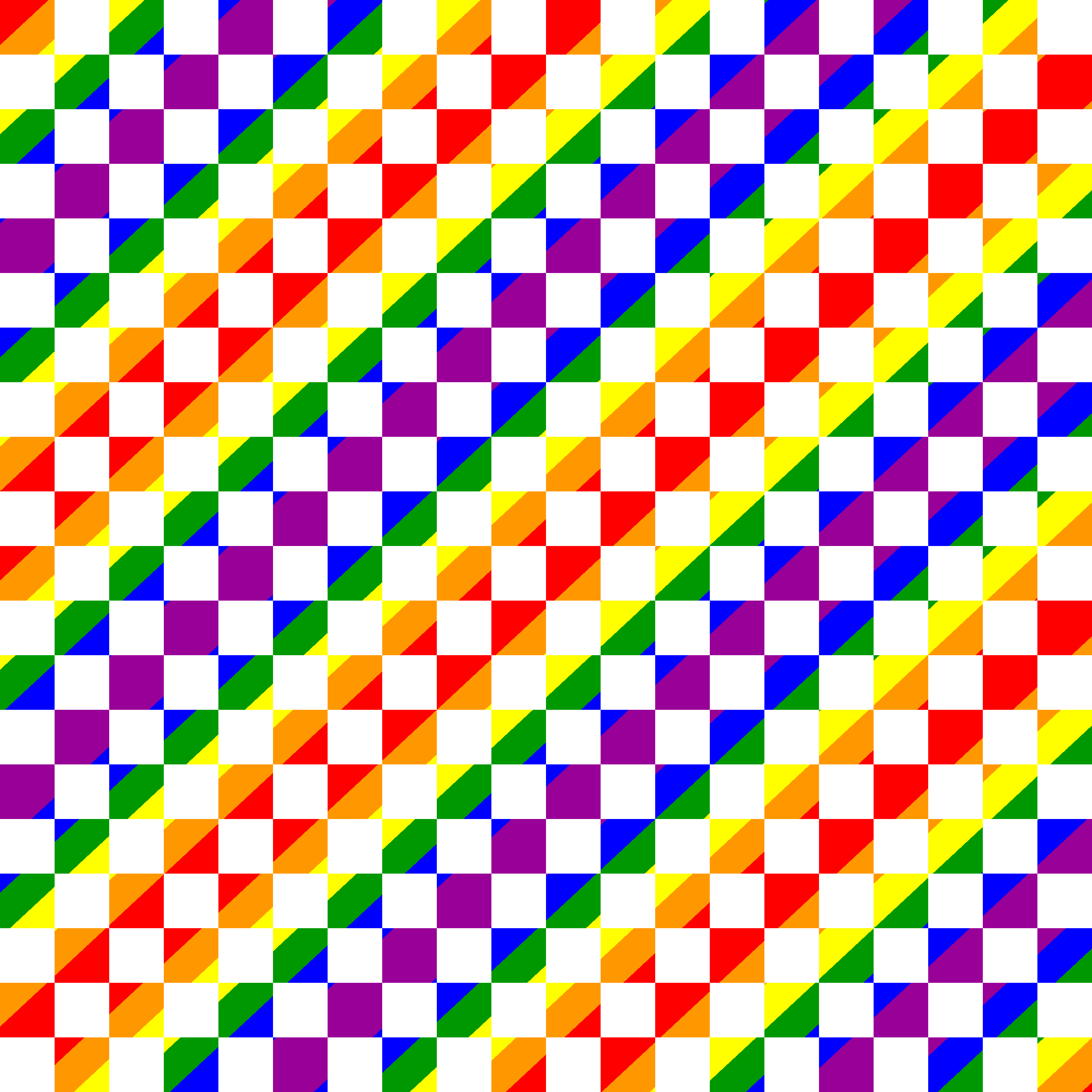 Pattern with gradient big. Square clipart rainbow