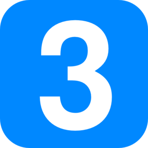 Square clipart square number. In light blue rounded