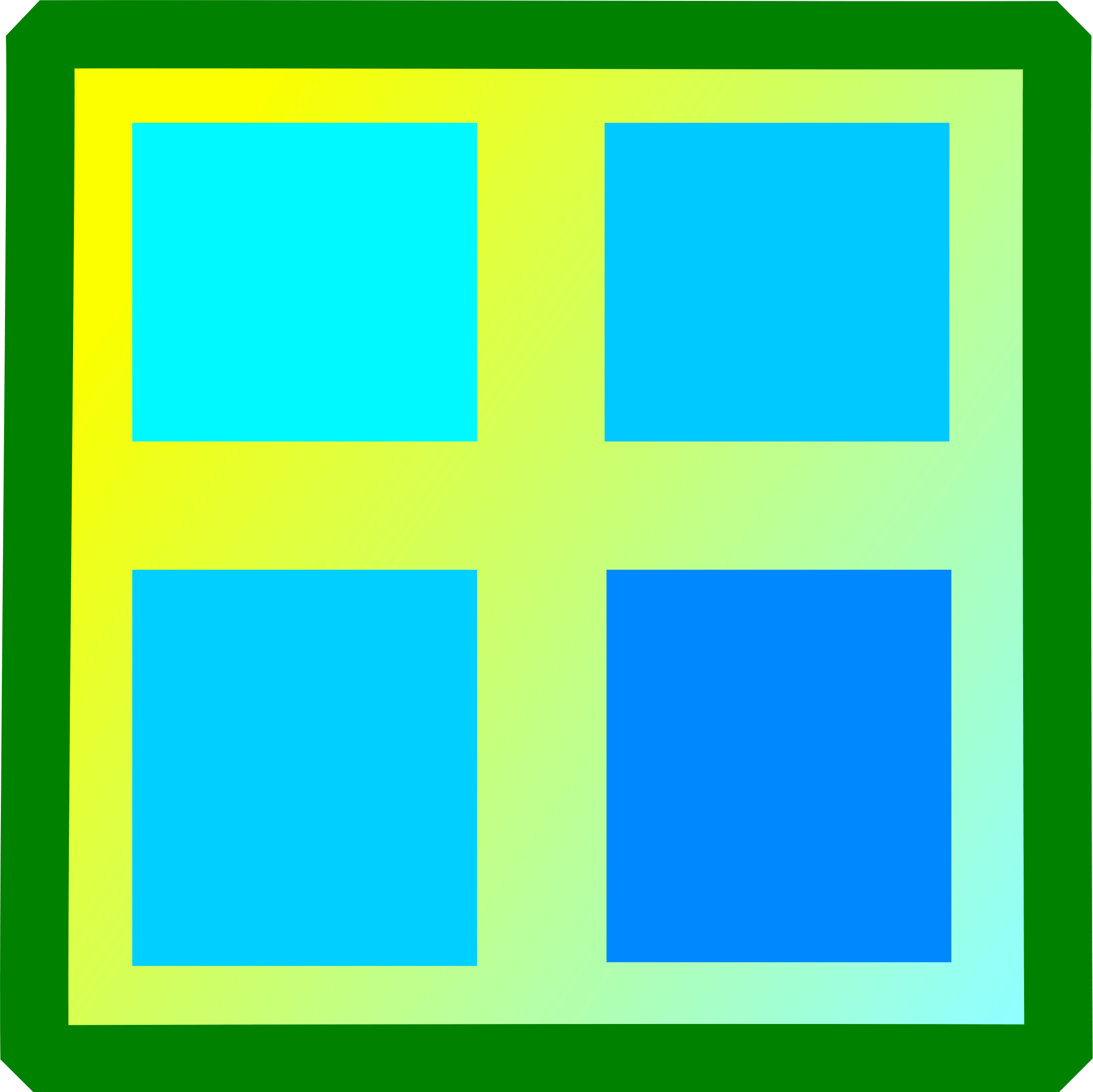 square clipart square window