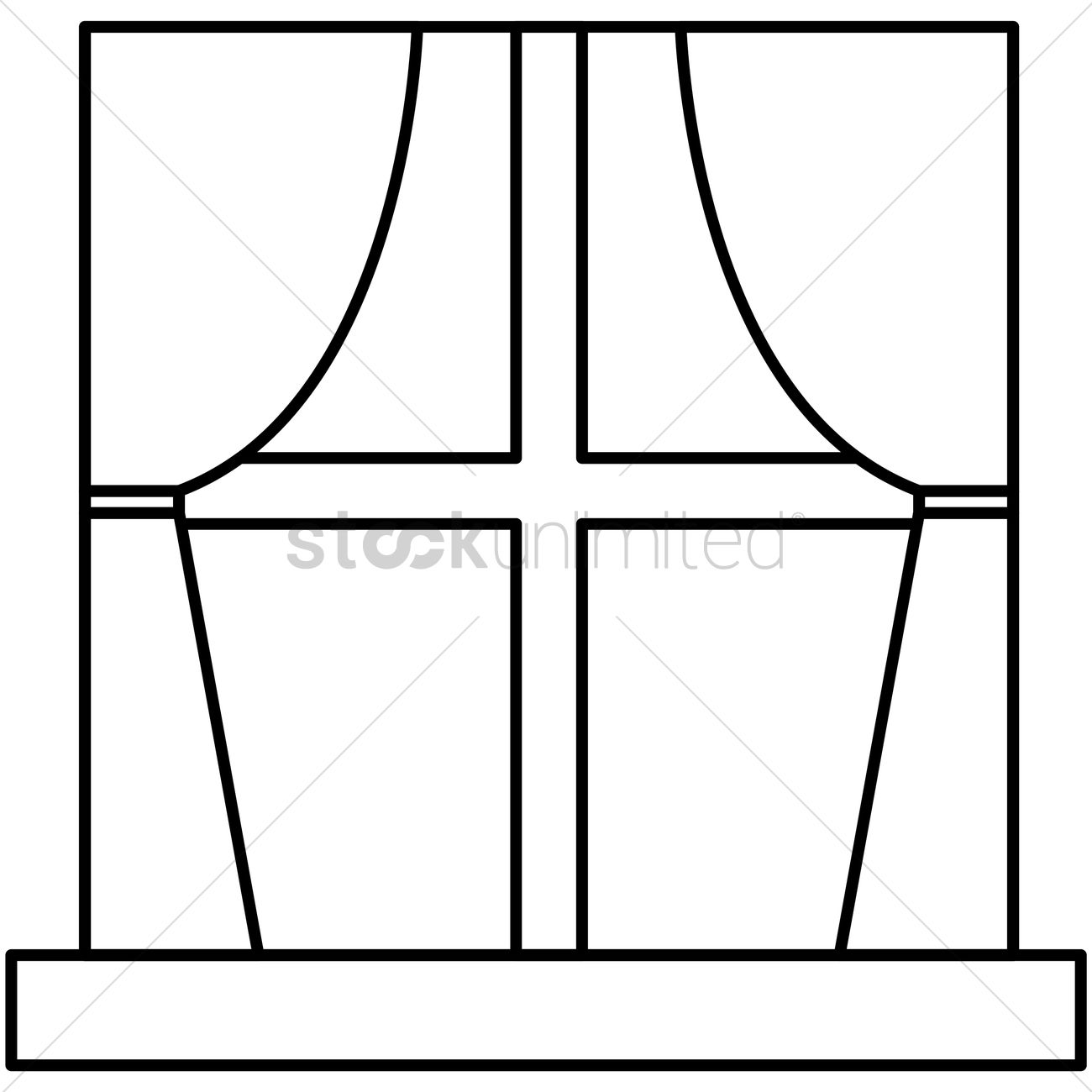 square clipart square window