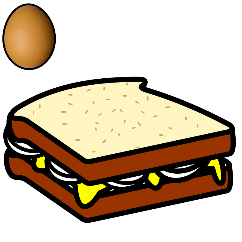 Square clipart toast. Symbol food egg talksense
