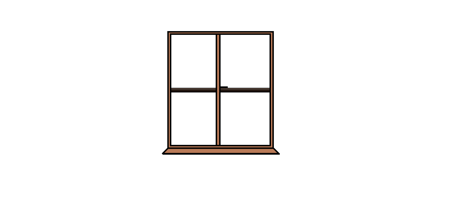 furniture clipart simple window