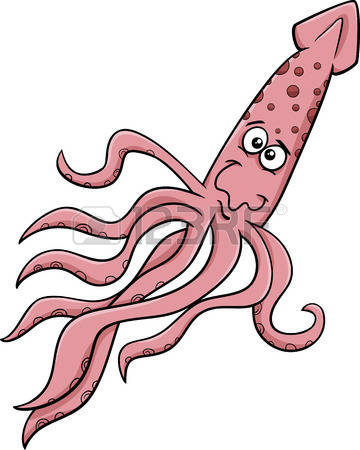 squid clipart aquatic animal