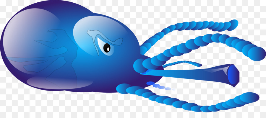 Squid clipart blue. Octopus cartoon transparent 