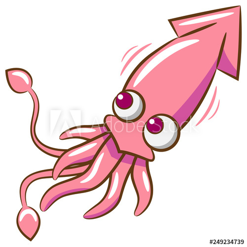 squid clipart design