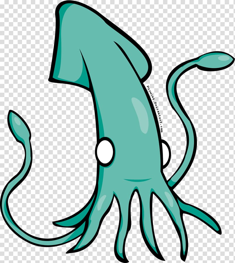 squid clipart green