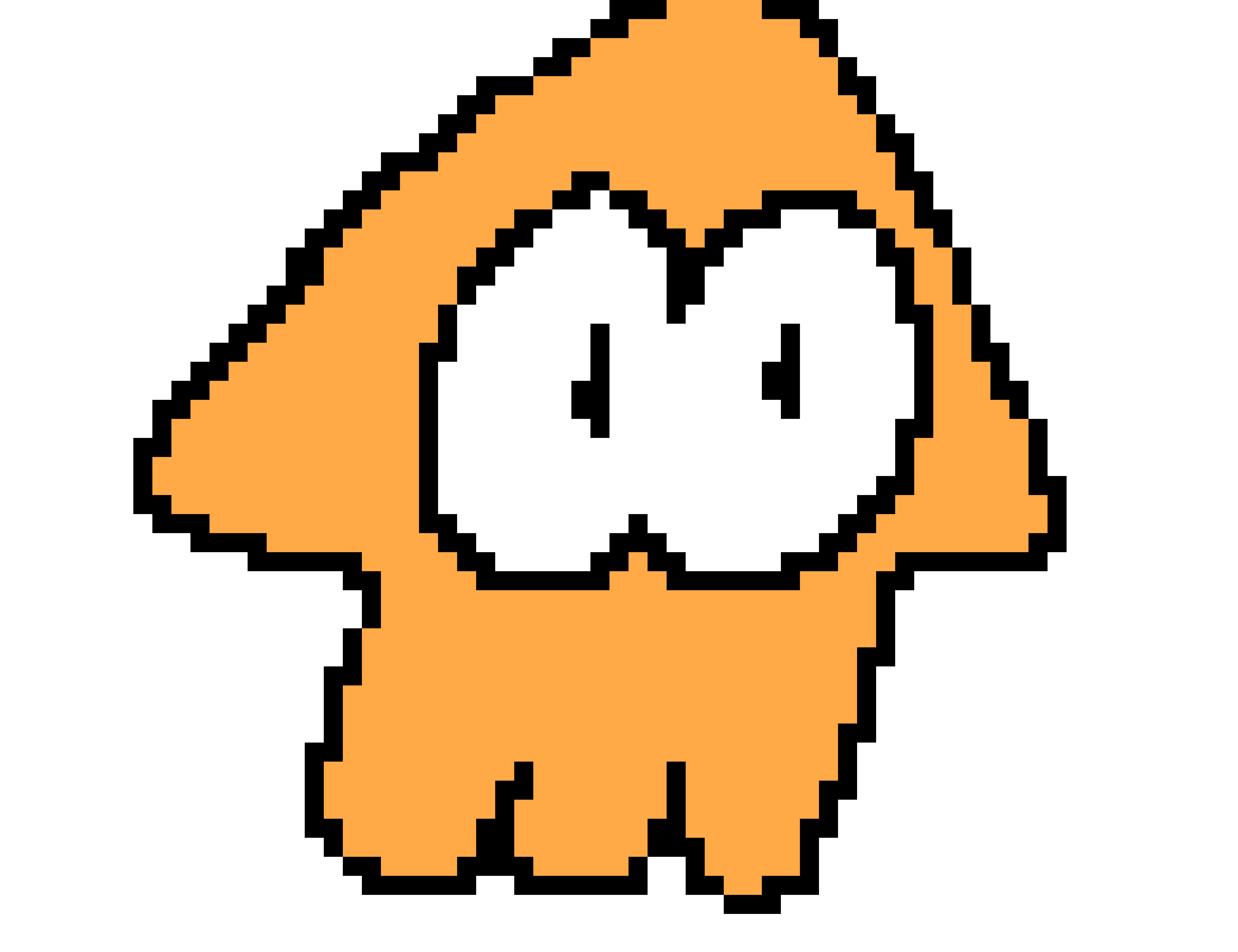 squid clipart orange