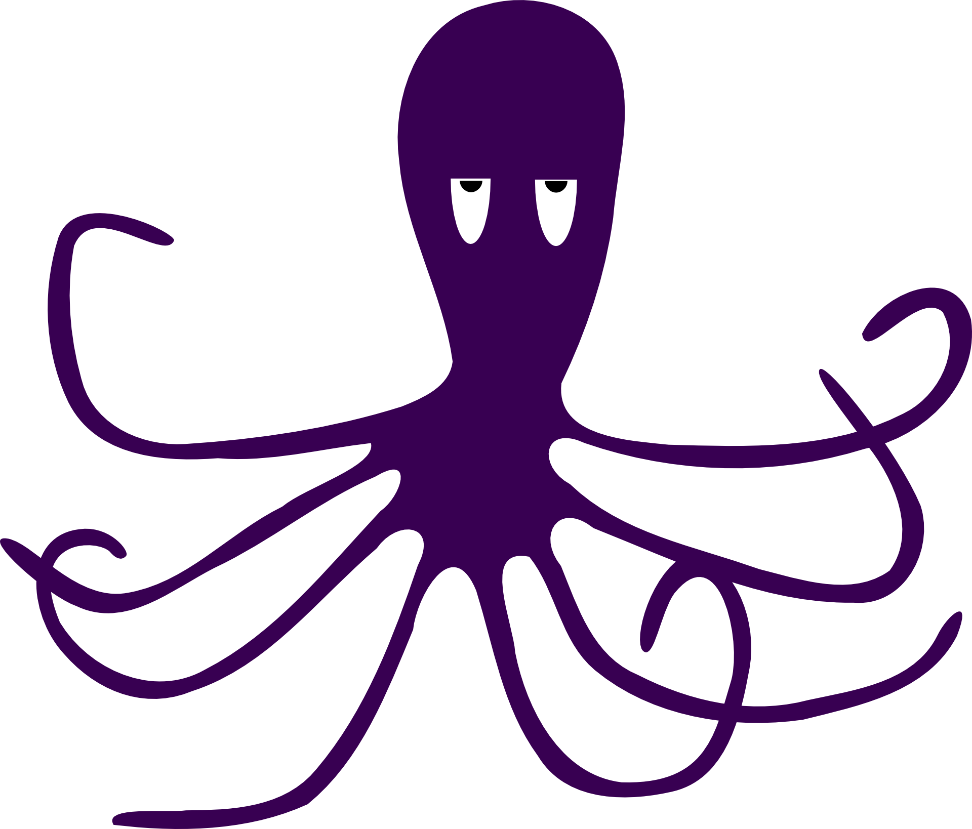 Octopus free content clip. Squid clipart purple