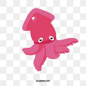 squid clipart vector