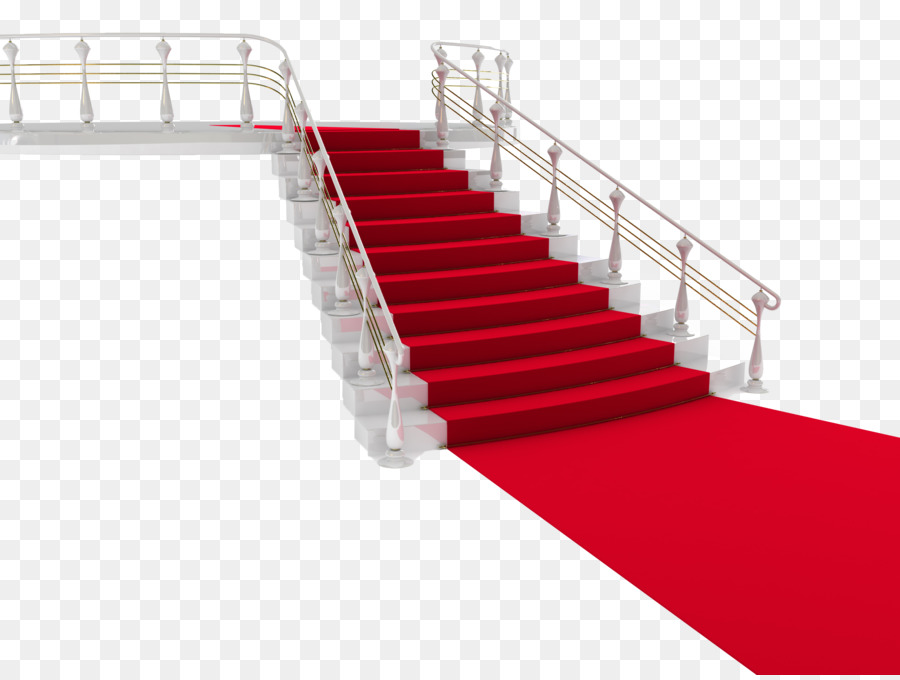 staircase clipart red stair