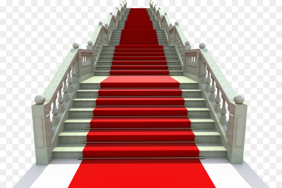 staircase clipart red stair