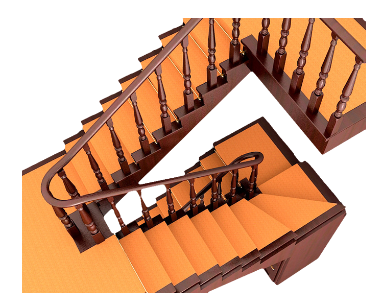 Staircase wood stair