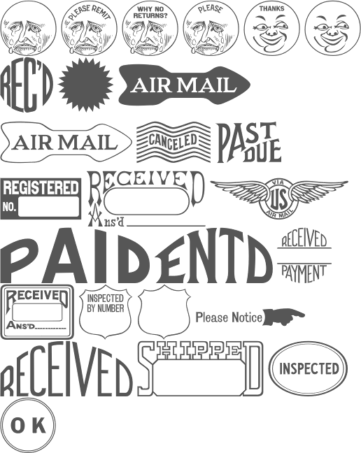 stamp clipart airmail