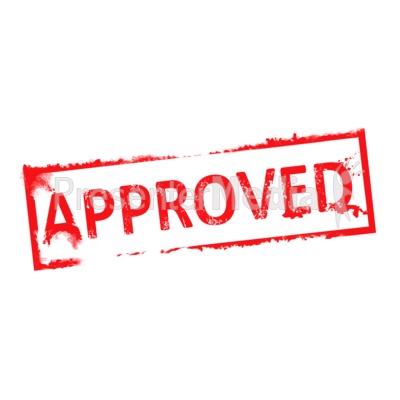 Approved rubber panda free. Stamp clipart approval