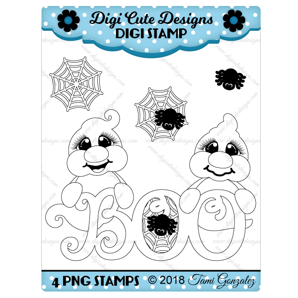 Stamp clipart halloween. Boo ghosts digi stampghosts