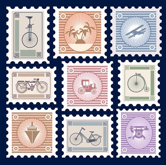 Stamp clipart postage stamp. Retro stamps old scrapbooking