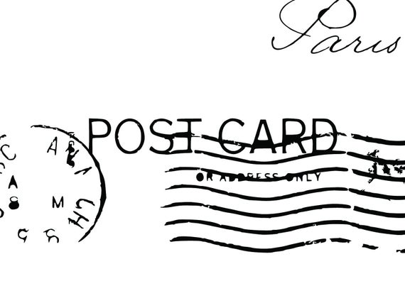 stamp clipart postcard