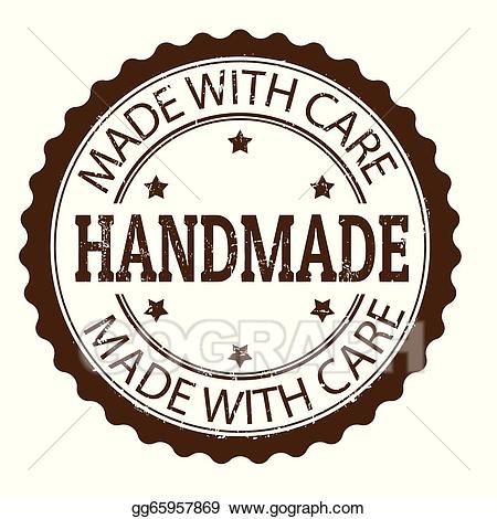 Stamp clipart vector. Stock handmade illustration 