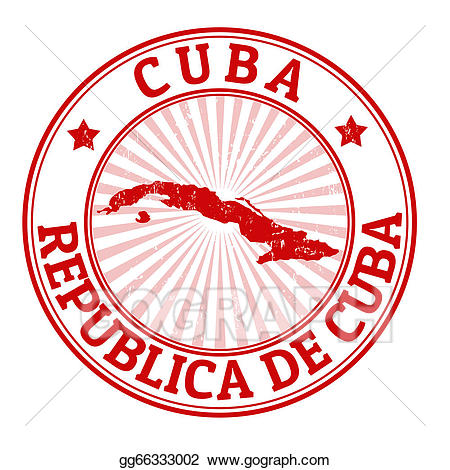 Stamp clipart vector. Art cuba drawing gg