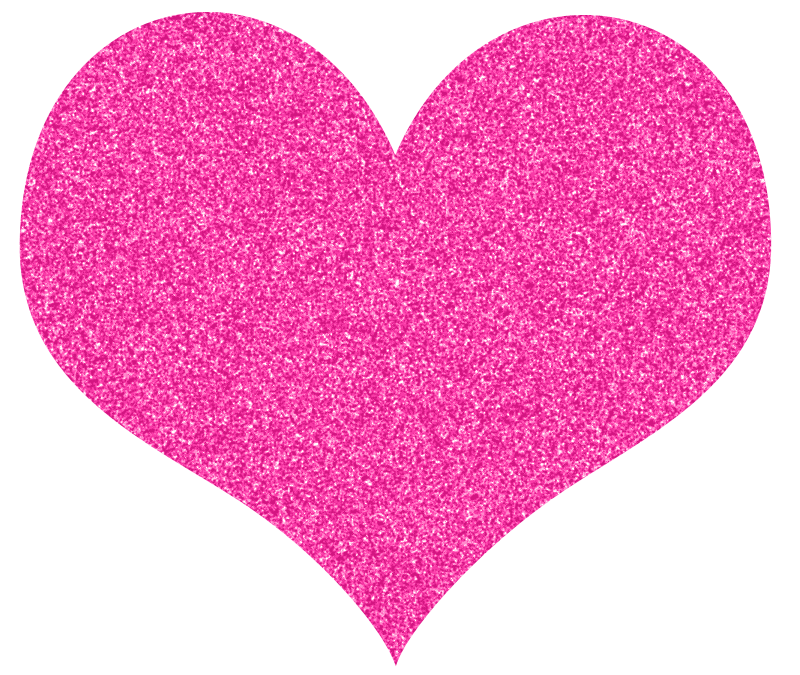 Pink sparkly heart tagged. Heartbeat clipart file