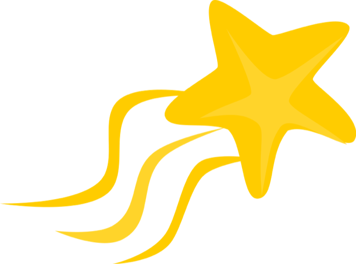 clipart star comets