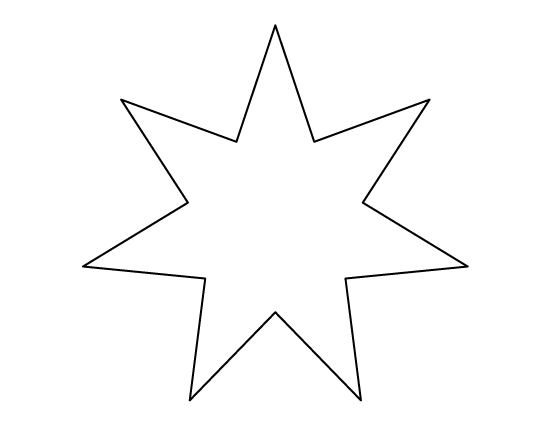 Star clip art star pattern. Seven pointed use the
