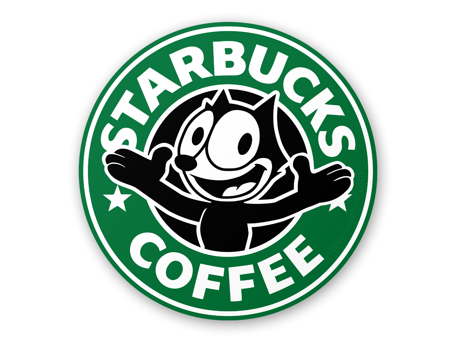 Starbucks clipart ear. Logo with felix the