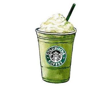 Paintings search result at. Starbucks clipart frappuccino green tea tumblr