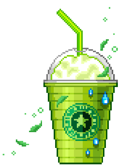 Starbucks clipart frappuccino green tea tumblr. Transparent adidas