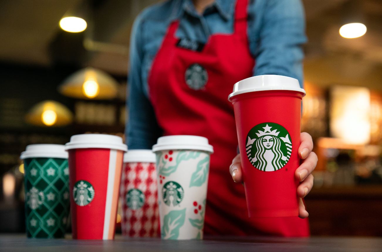 Holiday magic returns to. Starbucks clipart reusable