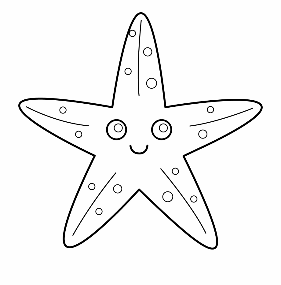 Starfish clipart black and white. For applique star fish