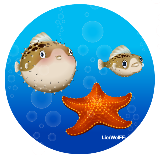 starfish clipart character