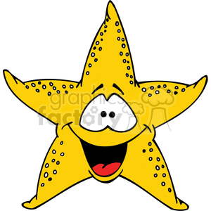 starfish clipart character