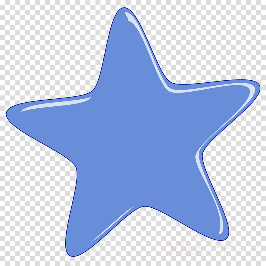 Blue star electric . Starfish clipart cobalt