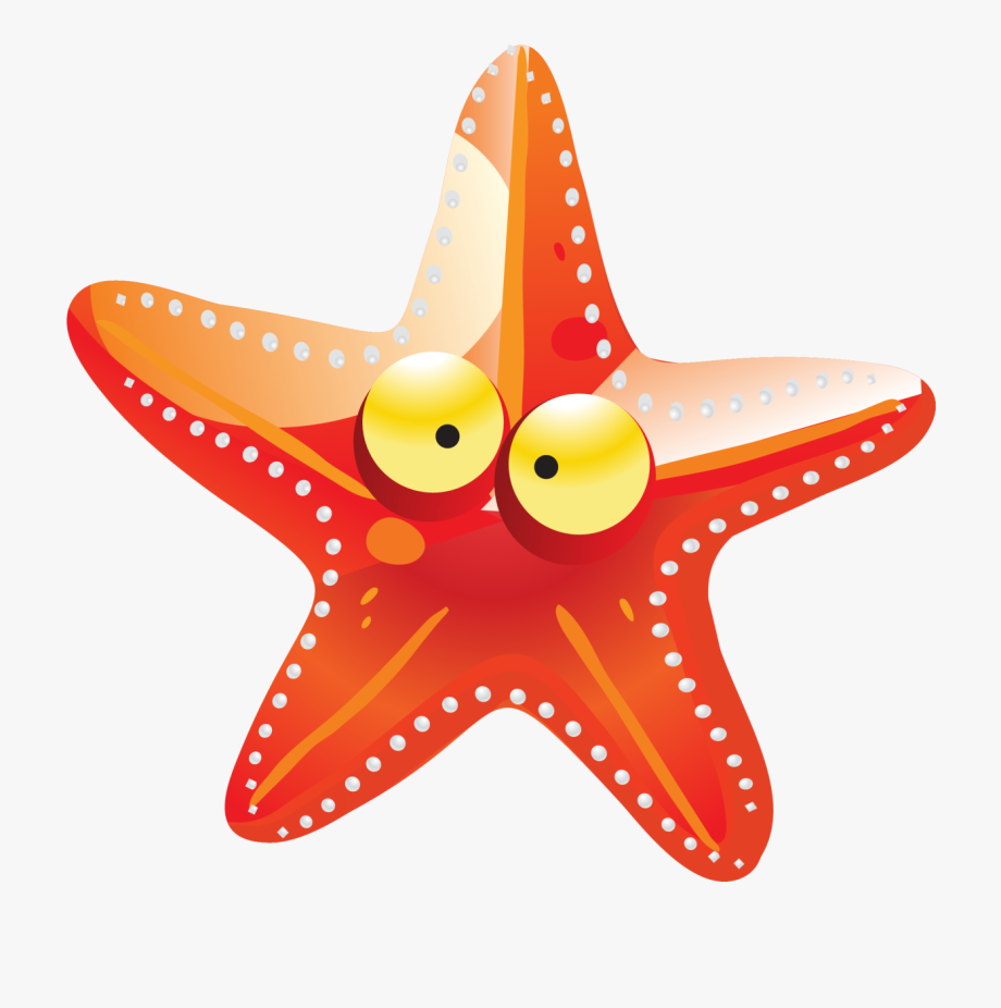 starfish clipart comic