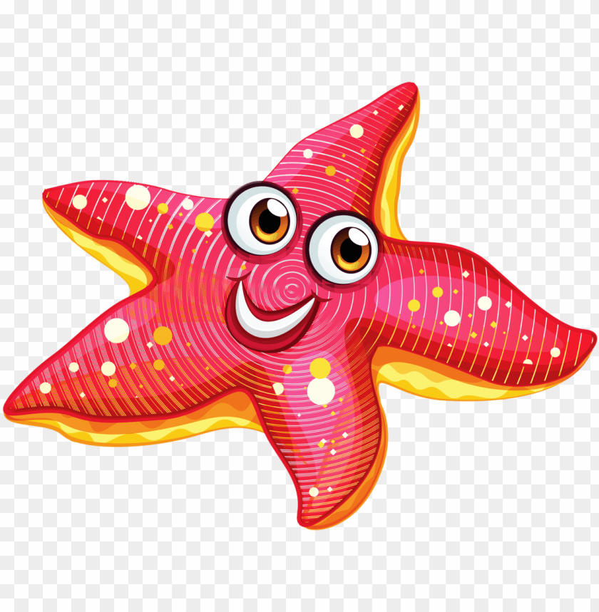 starfish clipart comic