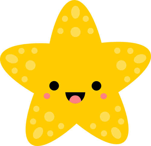 starfish clipart cute baby