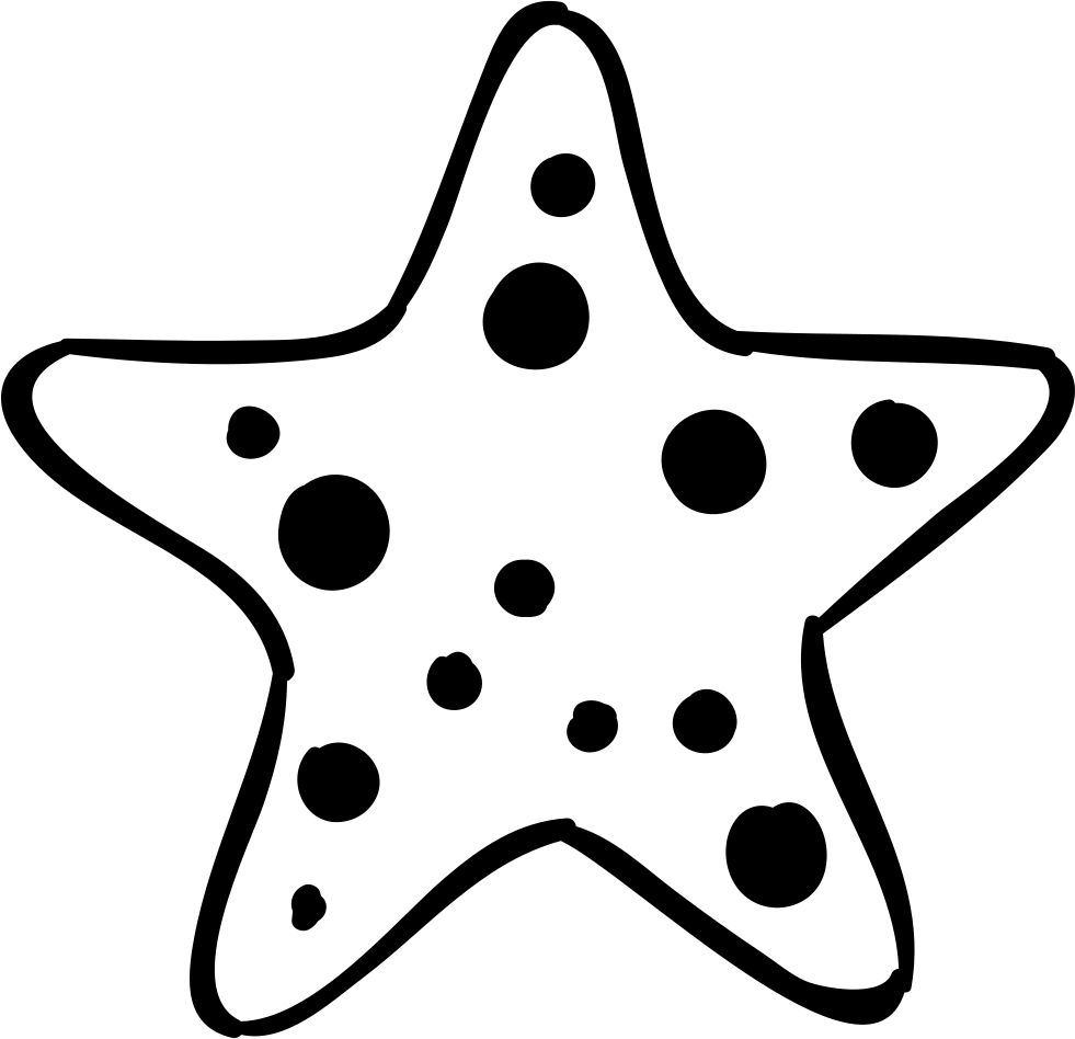 Starfish clipart normal. Svg png icon free
