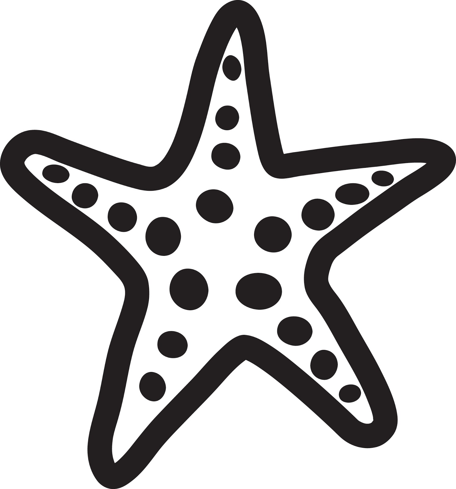 Starfish clipart star pattern.  fish clipartlook
