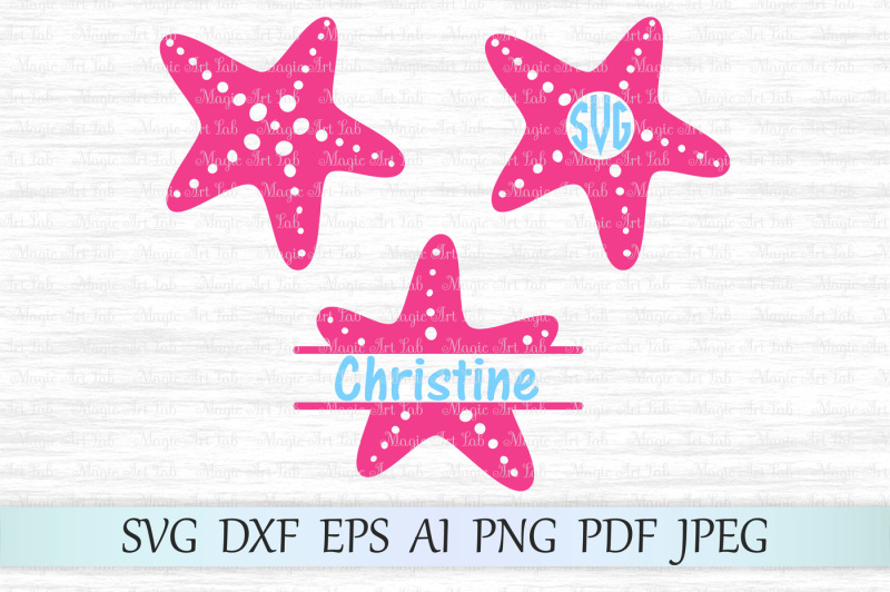 Free svg cut file. Starfish clipart star pattern