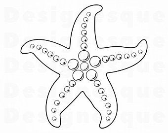 Etsy . Starfish clipart starfish outline