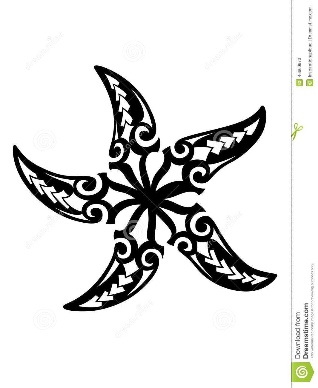 Starfish clipart tribal. Pin by alicia mckee