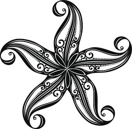 Starfish clipart tribal. These stunning tattoos are